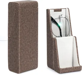 Vemiss Flip-top Glasses Case, Bracket Type Hard Shell Eyeglasses Holder for Women Men
