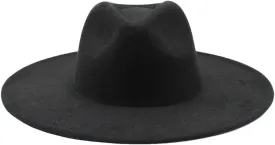 Winter Wool Solid Classic Fedoras Cap Men Women Panama Jazz Hat Wide Brim Big Fedoras Womens Hats with Brim