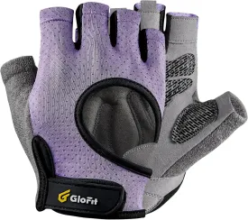 Workout Gloves for Women and Men - Weight Lifting Anti-Slip Padded Palm, Light Weight Fingerless Powerlifting Gym Gloves for Exercise, Fitness, Training, Cycling