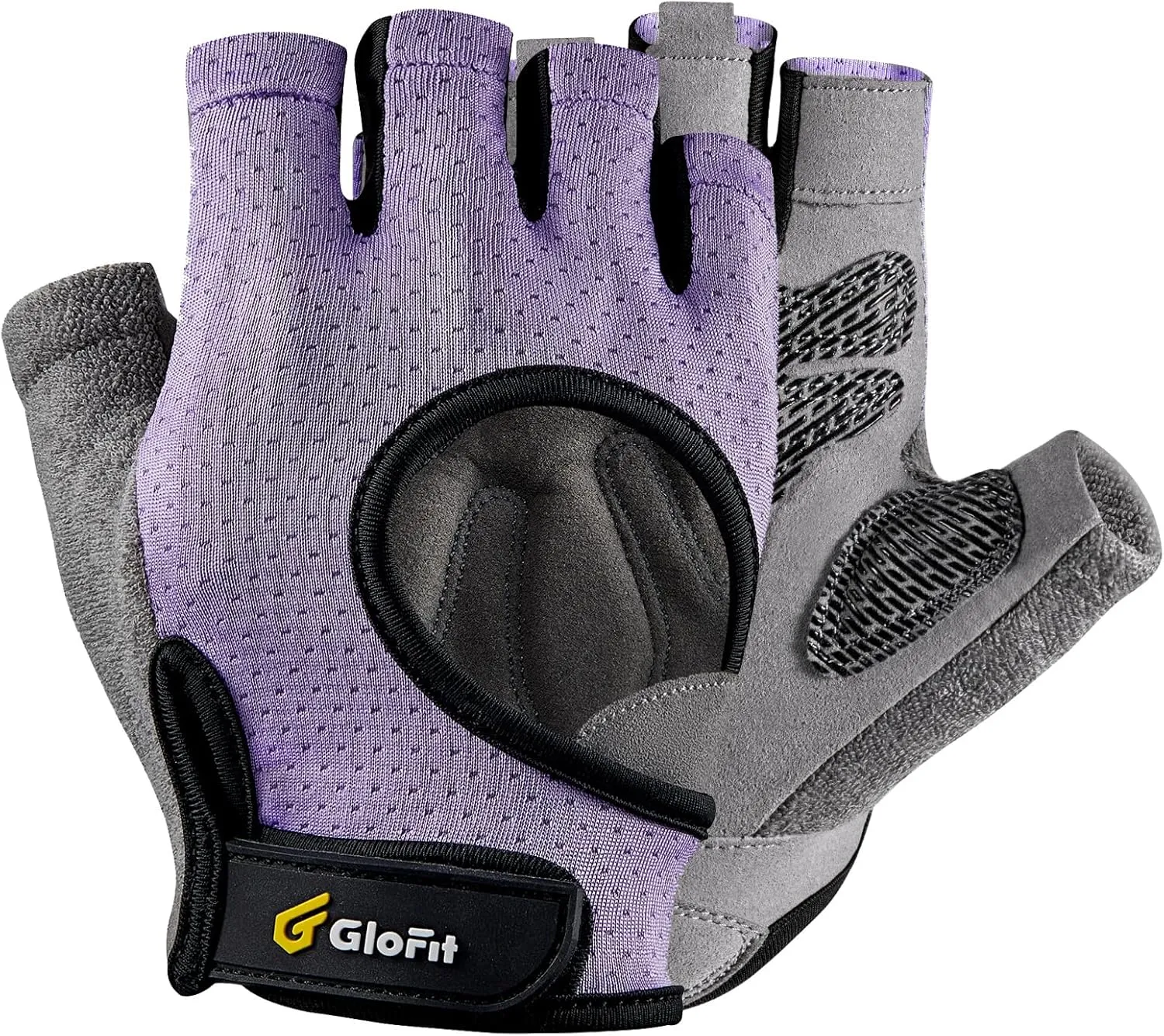 Workout Gloves for Women and Men - Weight Lifting Anti-Slip Padded Palm, Light Weight Fingerless Powerlifting Gym Gloves for Exercise, Fitness, Training, Cycling